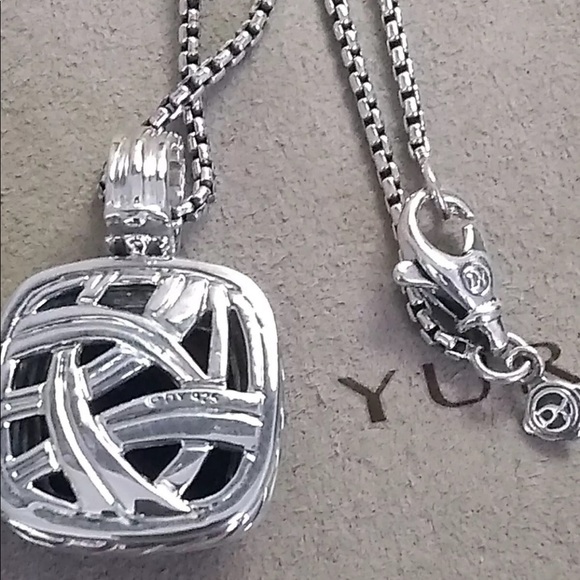 David Yurman Silver and Purple Necklace - Picture 3 of 3